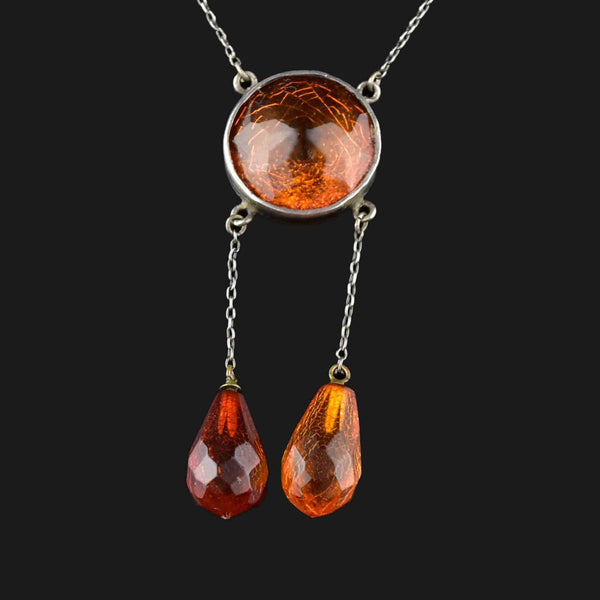 91 g. Vintage 100% natural Baltic amber necklace